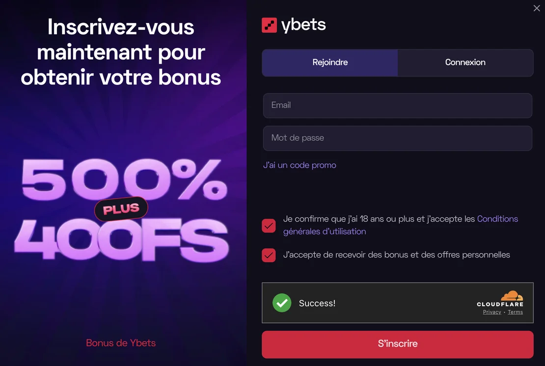 Jak zarejestrować się w Ybets?